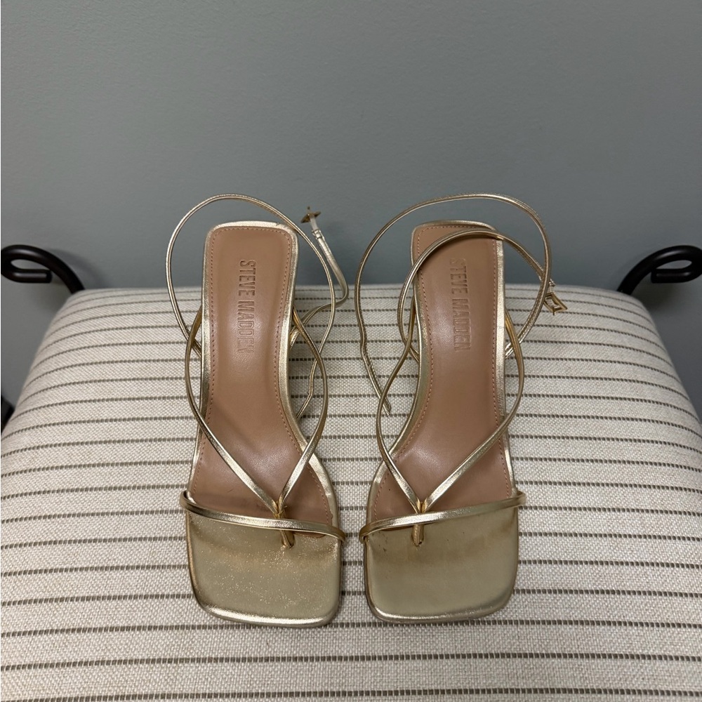 Steve Madden Metallic Gold Heels